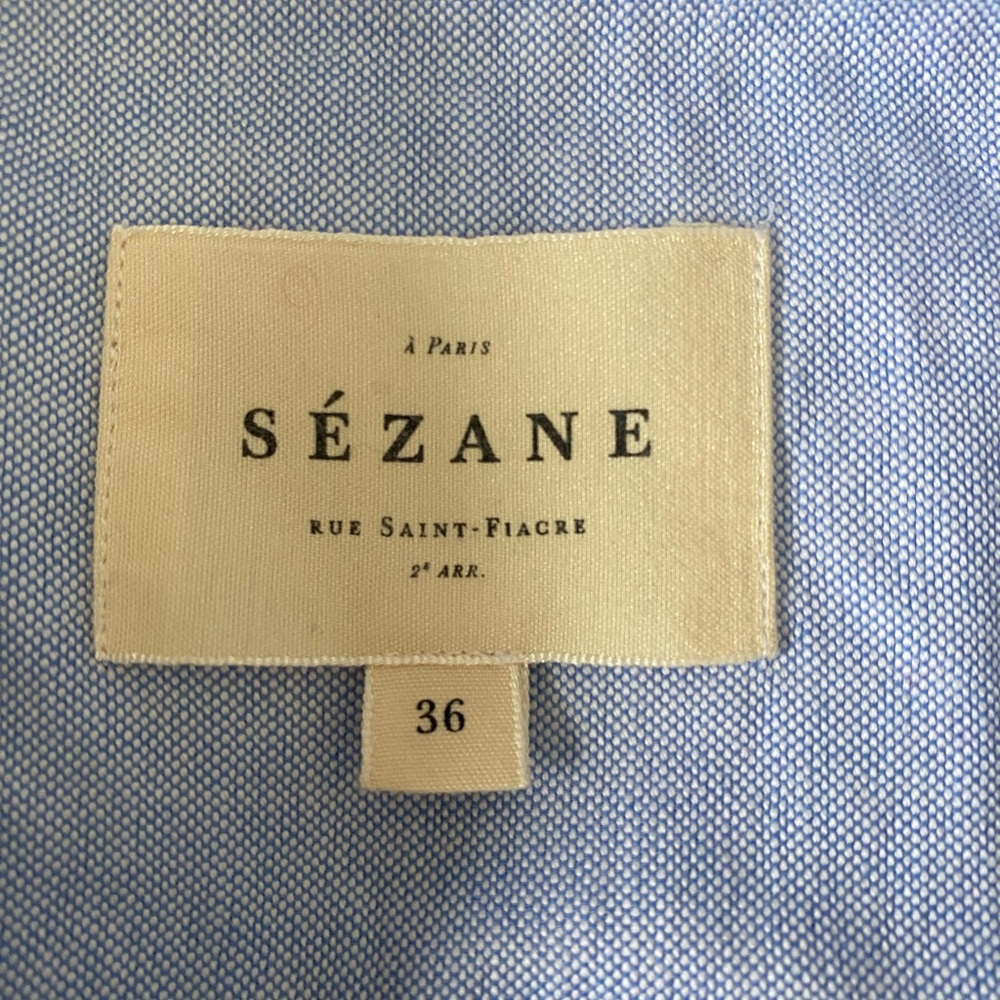 Sézane Blue Tomboy Shirt - Picture 5 of 11